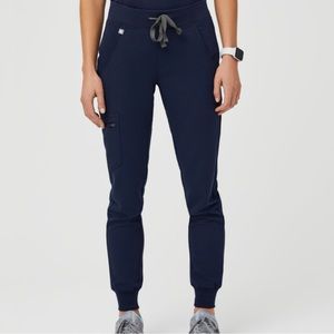 Figs Scrubs Women's Black Zamora™ Jogger Pants, Size Medium Tall in color Navy